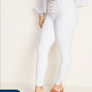 White Jeans Rockstar Super Skinny High 